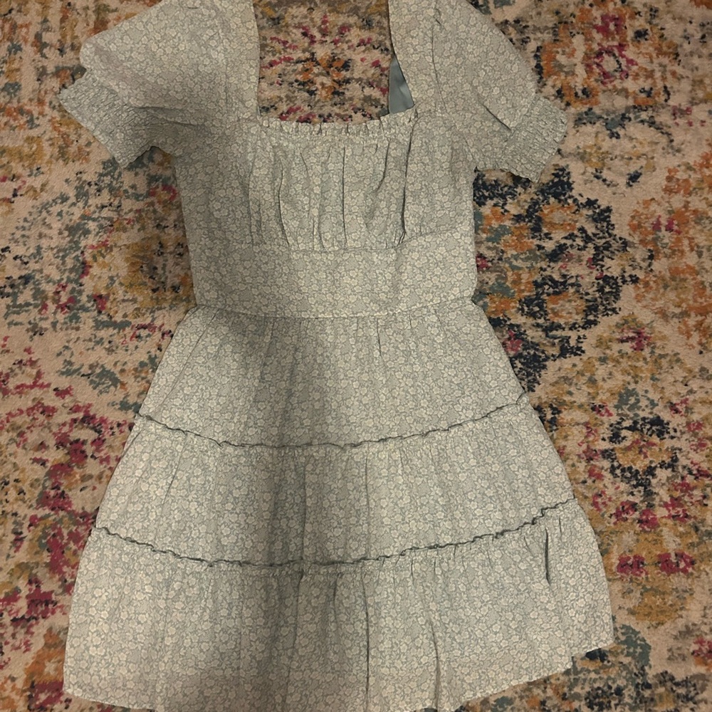 Trixxi Blue Textured Dress
